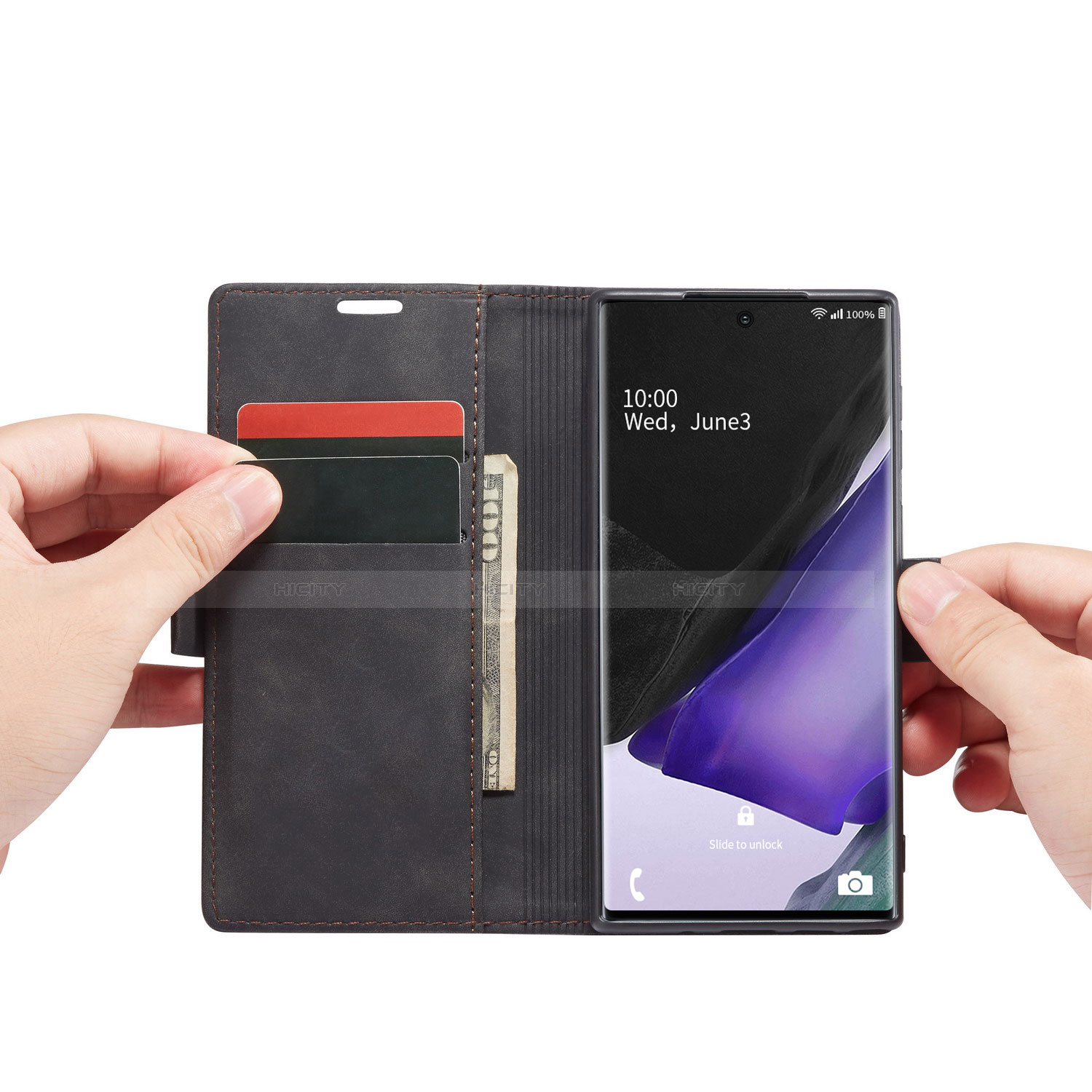 Coque Portefeuille Livre Cuir Etui Clapet T01 pour Samsung Galaxy Note 20 Ultra 5G Plus