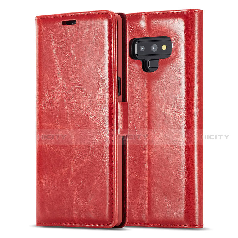 Coque Portefeuille Livre Cuir Etui Clapet T01 pour Samsung Galaxy Note 9 Rouge Plus