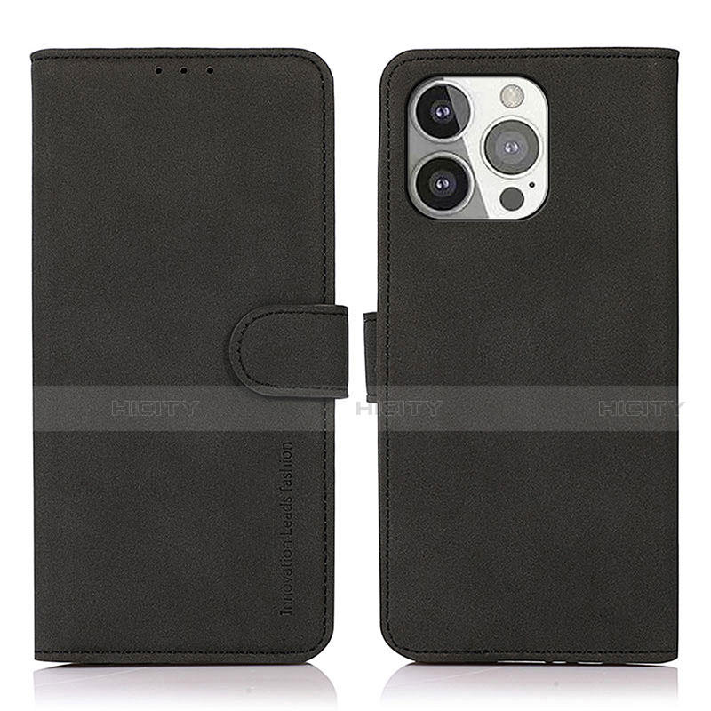 Coque Portefeuille Livre Cuir Etui Clapet T02 pour Apple iPhone 13 Pro Noir Plus