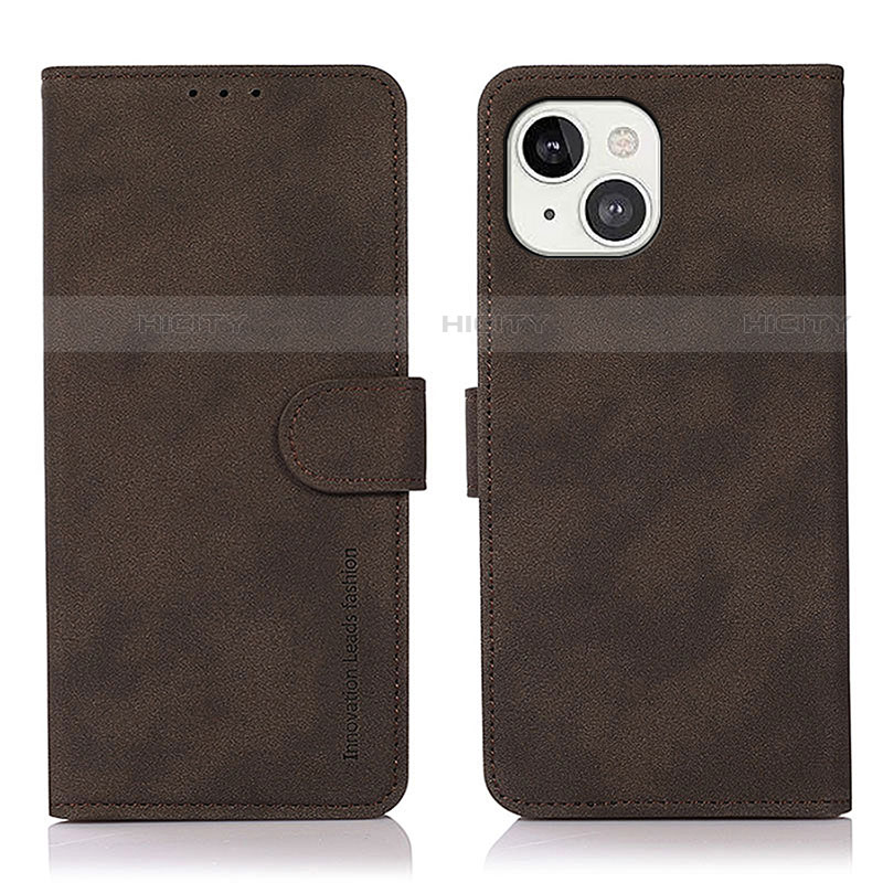 Coque Portefeuille Livre Cuir Etui Clapet T02 pour Apple iPhone 14 Marron Plus