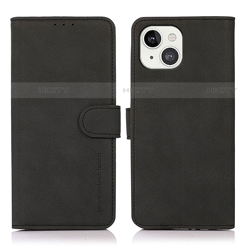 Coque Portefeuille Livre Cuir Etui Clapet T02 pour Apple iPhone 14 Noir Plus