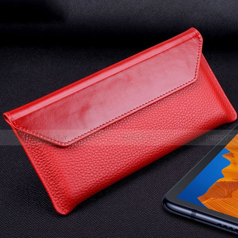 Coque Portefeuille Livre Cuir Etui Clapet T02 pour Huawei Mate Xs 5G Rouge Plus