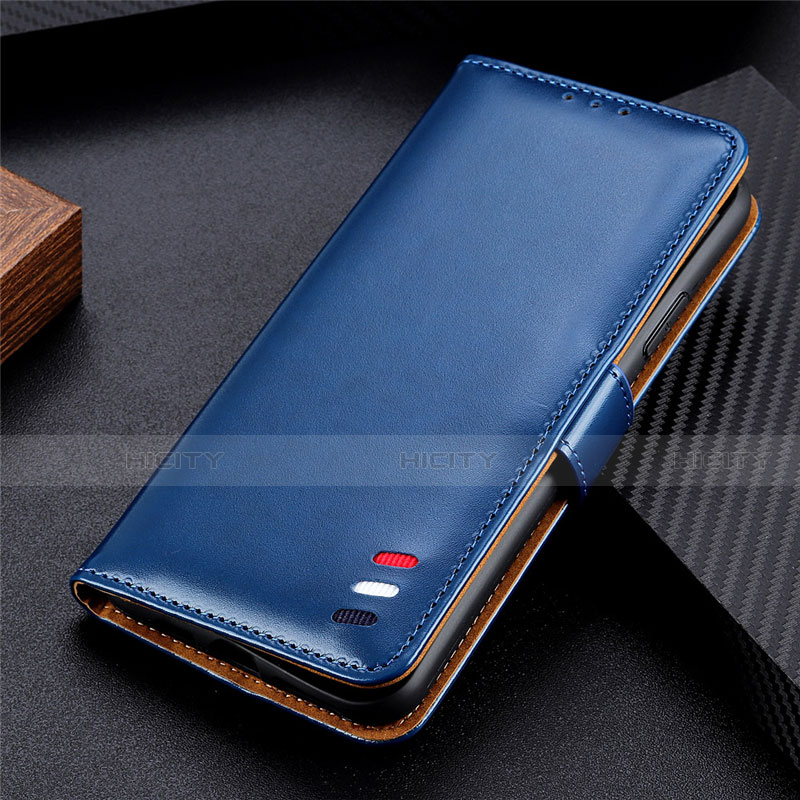 Coque Portefeuille Livre Cuir Etui Clapet T02 pour Huawei P40 Lite 5G Bleu Plus