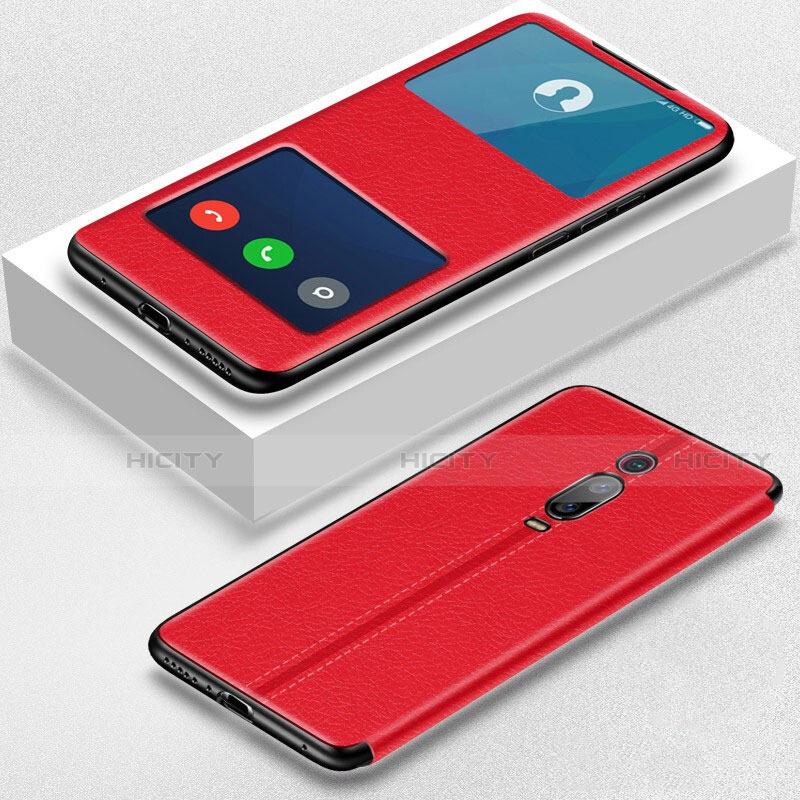 Coque Portefeuille Livre Cuir Etui Clapet T02 pour Xiaomi Mi 9T Rouge Plus