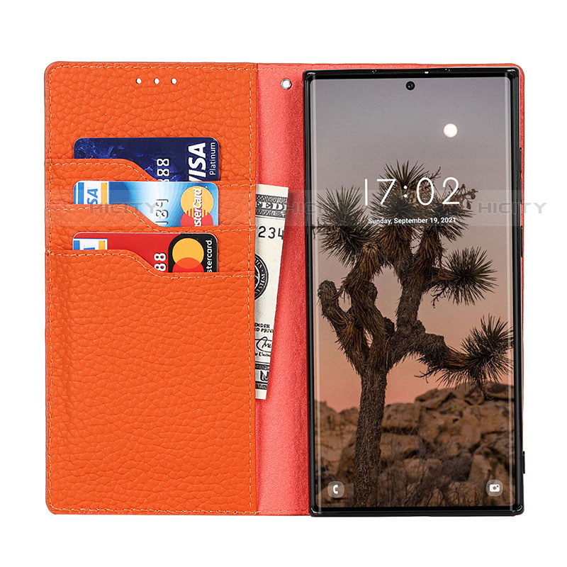 Coque Portefeuille Livre Cuir Etui Clapet T02D pour Samsung Galaxy S22 Ultra 5G Plus