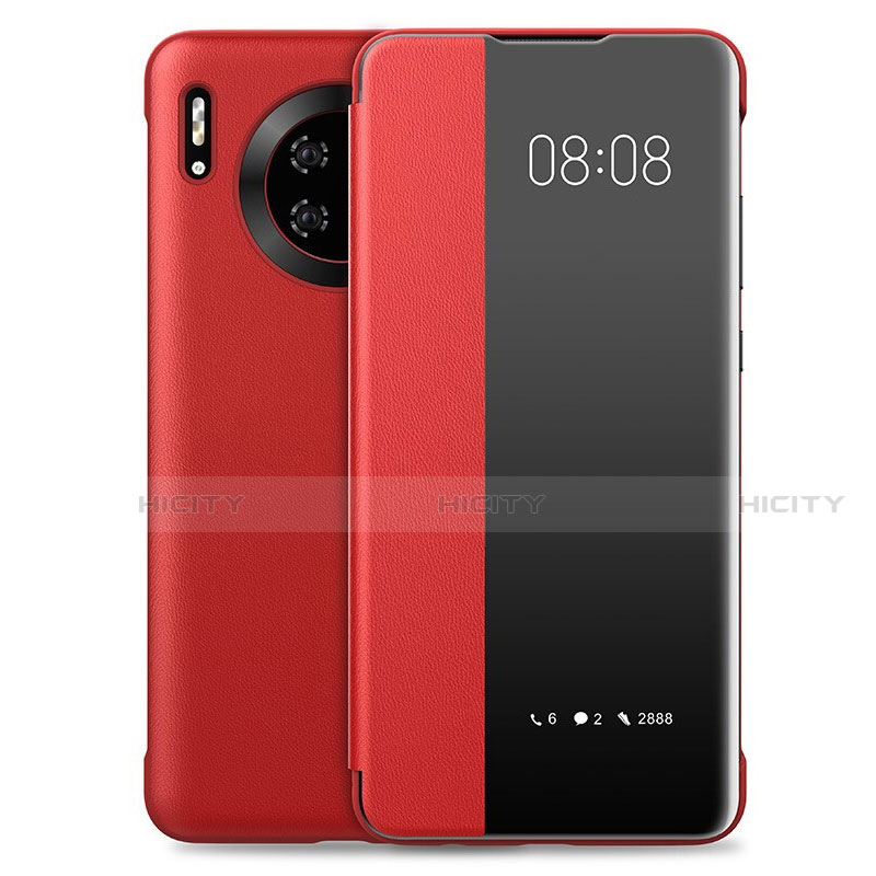 Coque Portefeuille Livre Cuir Etui Clapet T03 pour Huawei Mate 30 Pro 5G Rouge Plus