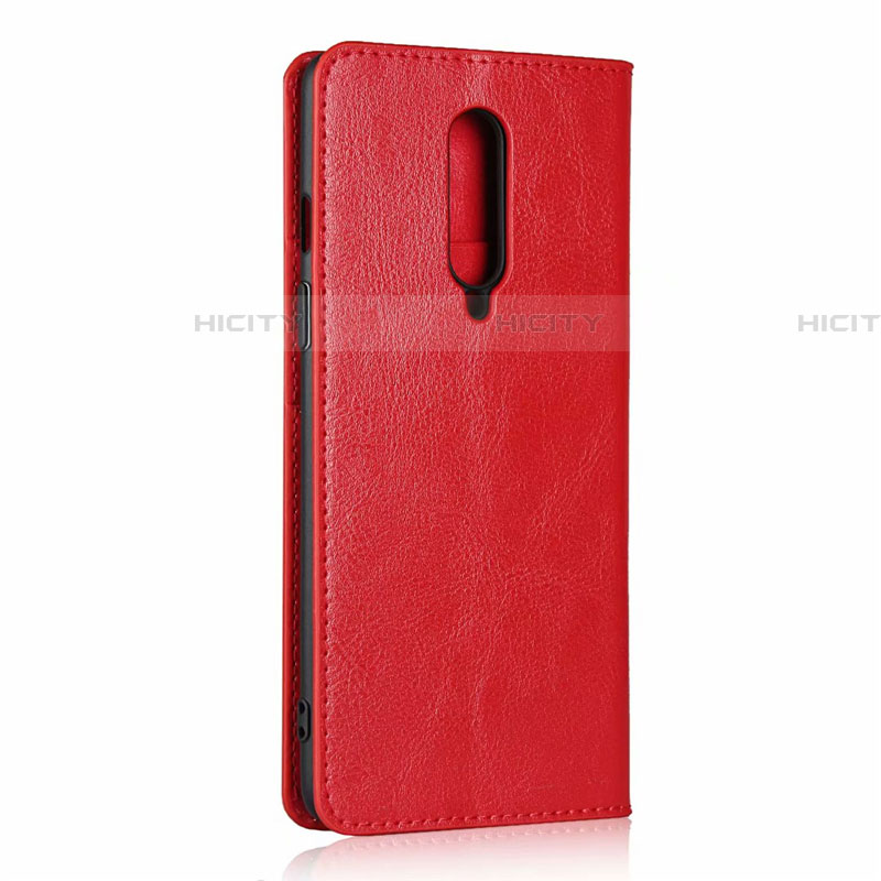 Coque Portefeuille Livre Cuir Etui Clapet T03 pour OnePlus 8 Rouge Plus