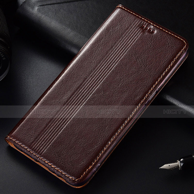 Coque Portefeuille Livre Cuir Etui Clapet T03 pour Samsung Galaxy Note 10 Plus Marron Plus