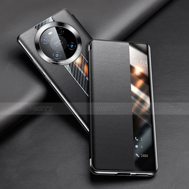 Coque Portefeuille Livre Cuir Etui Clapet T04 pour Huawei Mate 40E Pro 4G Noir Plus