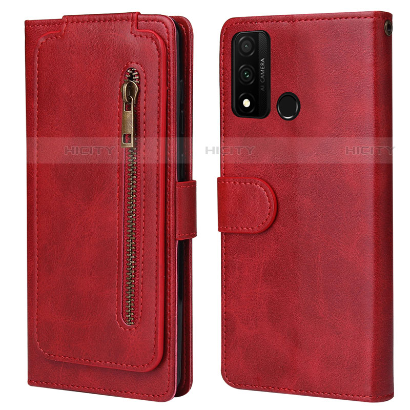 Coque Portefeuille Livre Cuir Etui Clapet T04 pour Huawei P Smart (2020) Rouge Plus