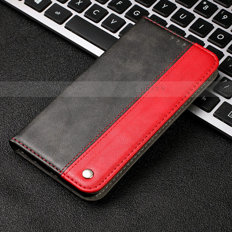 Coque Portefeuille Livre Cuir Etui Clapet T04 pour Samsung Galaxy A70 Rouge Plus