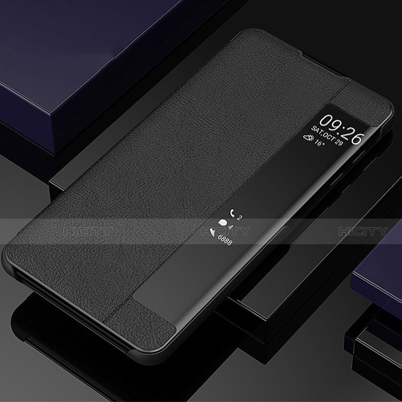 Coque Portefeuille Livre Cuir Etui Clapet T04 pour Samsung Galaxy Note 10 Plus 5G Noir Plus