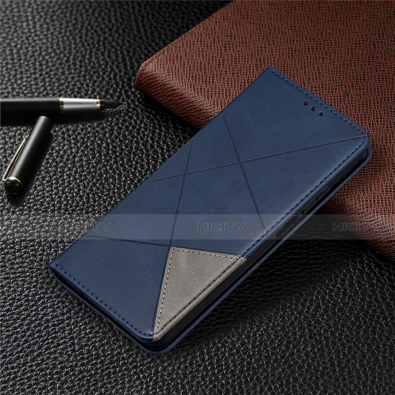 Coque Portefeuille Livre Cuir Etui Clapet T04 pour Xiaomi Mi 10i 5G Bleu Plus