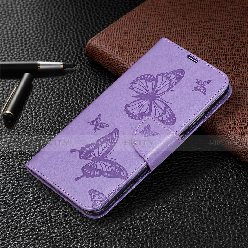 Coque Portefeuille Livre Cuir Etui Clapet T04 pour Xiaomi Redmi Note 9 Violet Plus