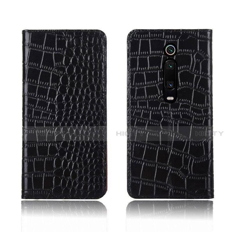 Coque Portefeuille Livre Cuir Etui Clapet T05 pour Xiaomi Mi 9T Noir Plus