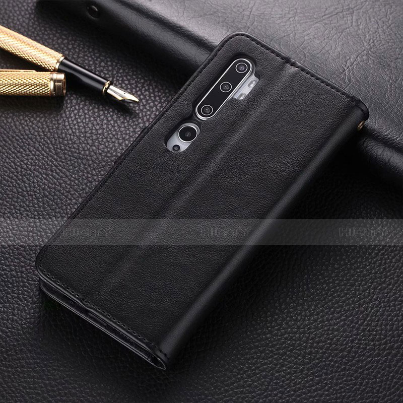 Coque Portefeuille Livre Cuir Etui Clapet T05 pour Xiaomi Mi Note 10 Pro Noir Plus