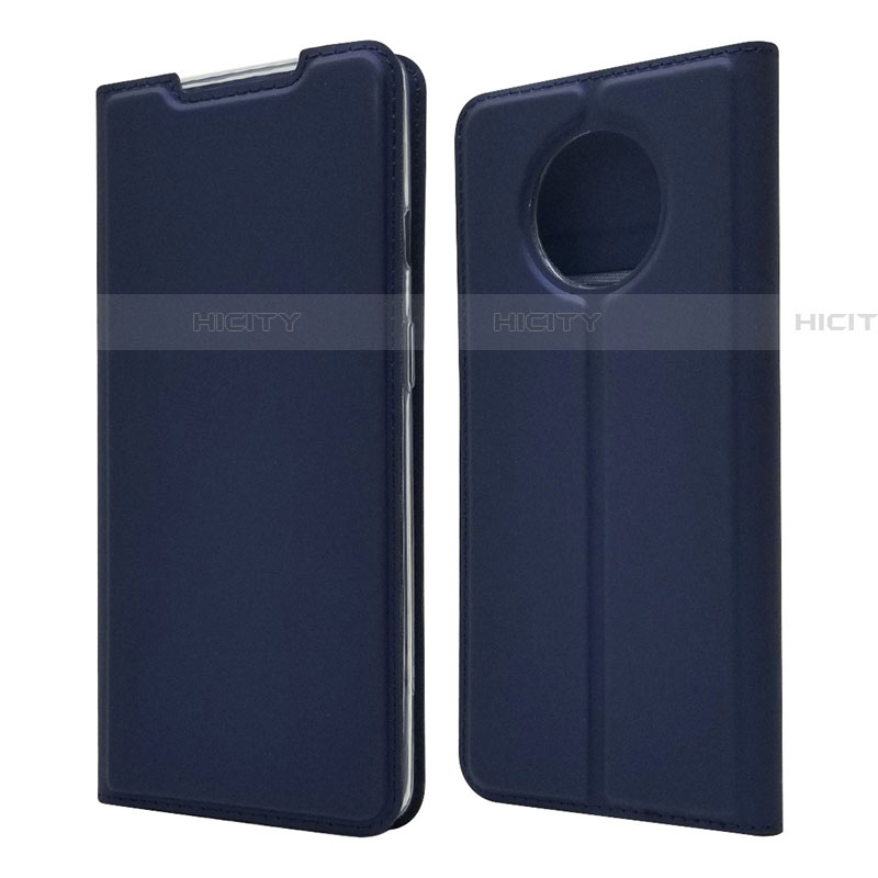 Coque Portefeuille Livre Cuir Etui Clapet T06 pour OnePlus 7T Bleu Plus