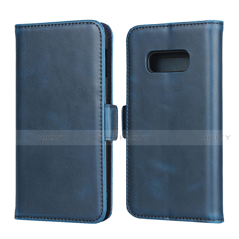 Coque Portefeuille Livre Cuir Etui Clapet T06 pour Samsung Galaxy S10e Bleu Plus