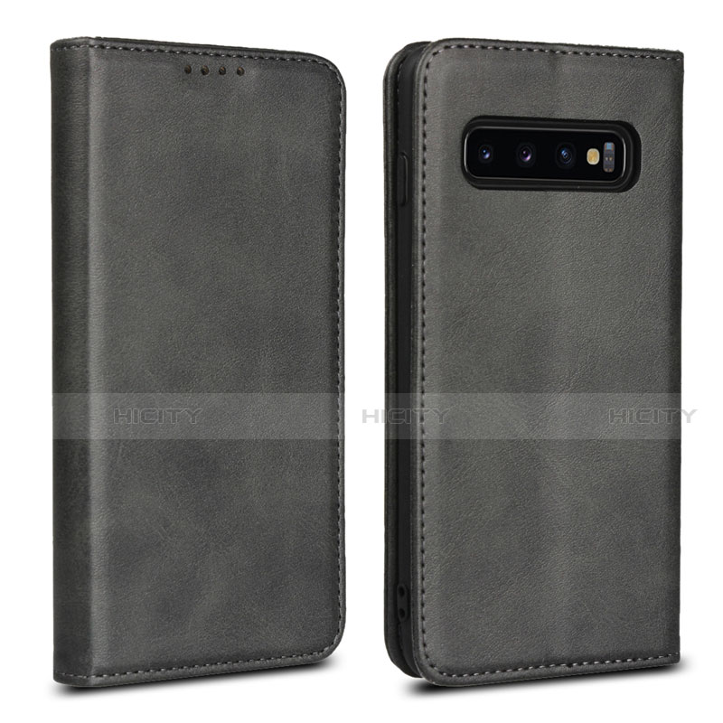 Coque Portefeuille Livre Cuir Etui Clapet T07 pour Samsung Galaxy S10 5G Noir Plus
