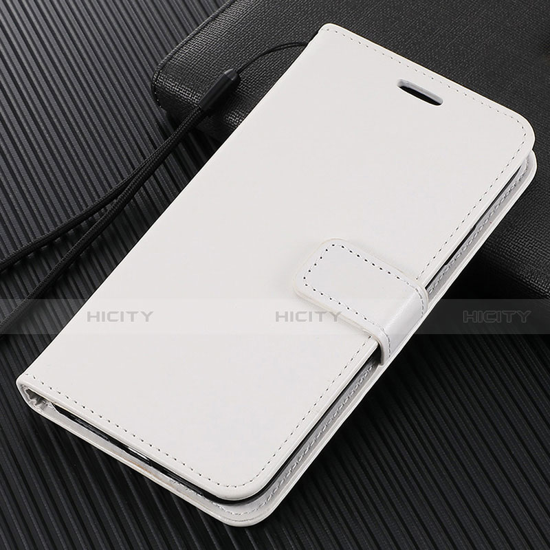 Coque Portefeuille Livre Cuir Etui Clapet T07 pour Xiaomi Mi 10 Blanc Plus