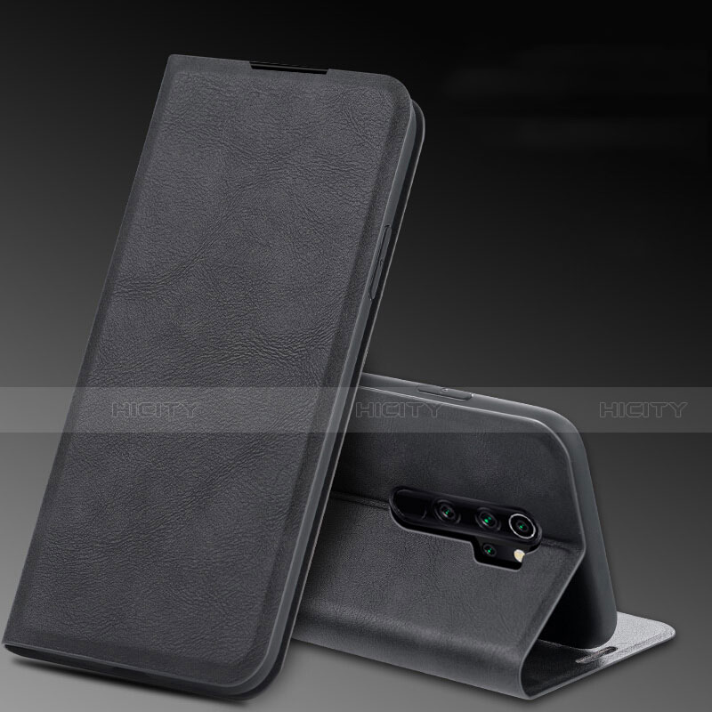 Coque Portefeuille Livre Cuir Etui Clapet T07 pour Xiaomi Redmi Note 8 Pro Noir Plus