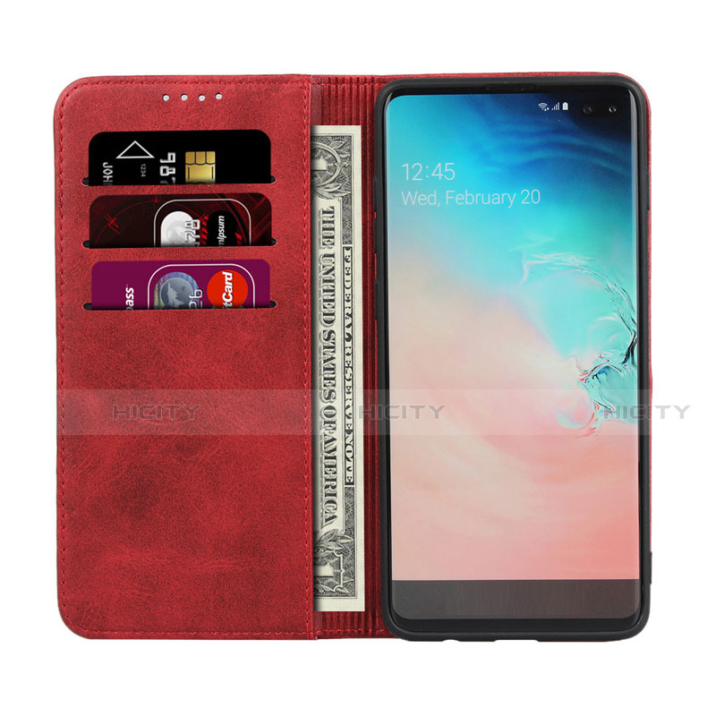 Coque Portefeuille Livre Cuir Etui Clapet T08 pour Samsung Galaxy S10 Plus Plus