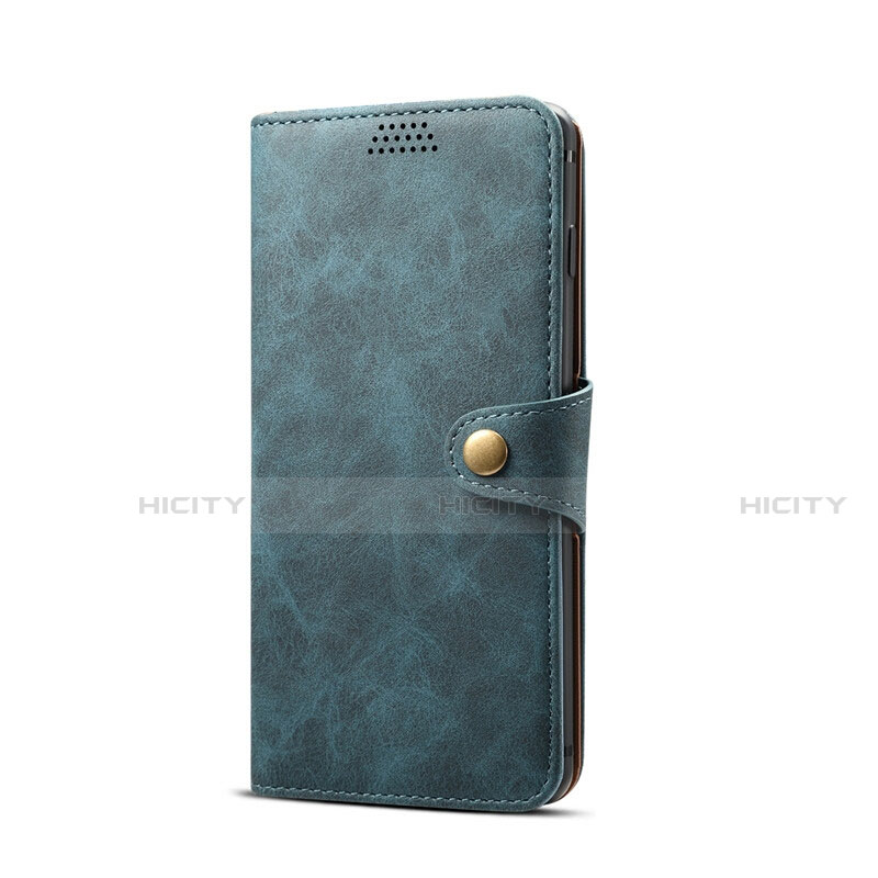 Coque Portefeuille Livre Cuir Etui Clapet T08 pour Samsung Galaxy S10e Bleu Plus
