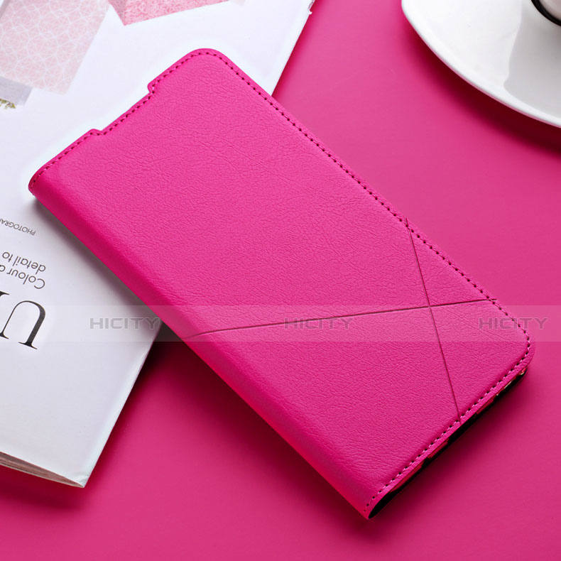 Coque Portefeuille Livre Cuir Etui Clapet T08 pour Xiaomi Mi 9T Rose Rouge Plus