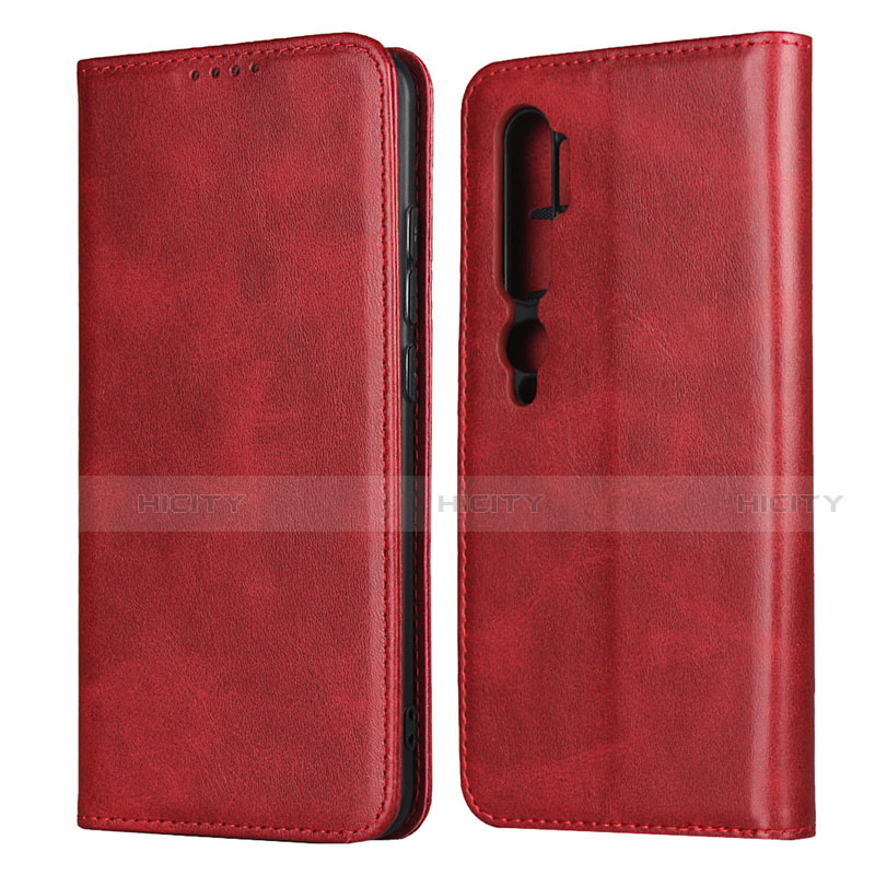 Coque Portefeuille Livre Cuir Etui Clapet T08 pour Xiaomi Mi Note 10 Rouge Plus