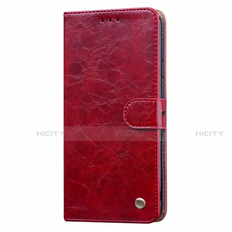 Coque Portefeuille Livre Cuir Etui Clapet T08 pour Xiaomi Redmi Note 9 Rouge Plus