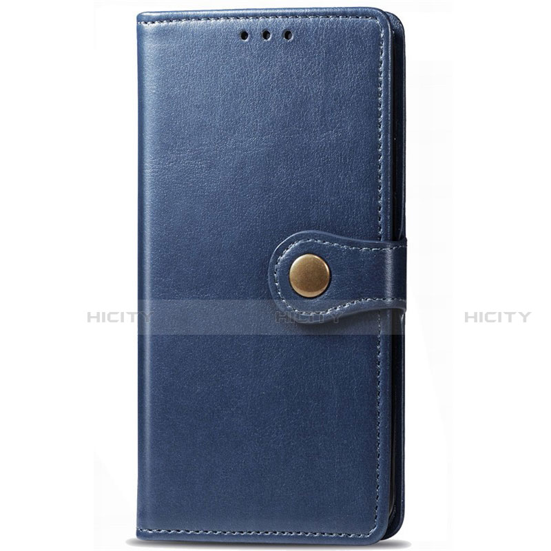 Coque Portefeuille Livre Cuir Etui Clapet T09 pour Huawei P40 Bleu Plus