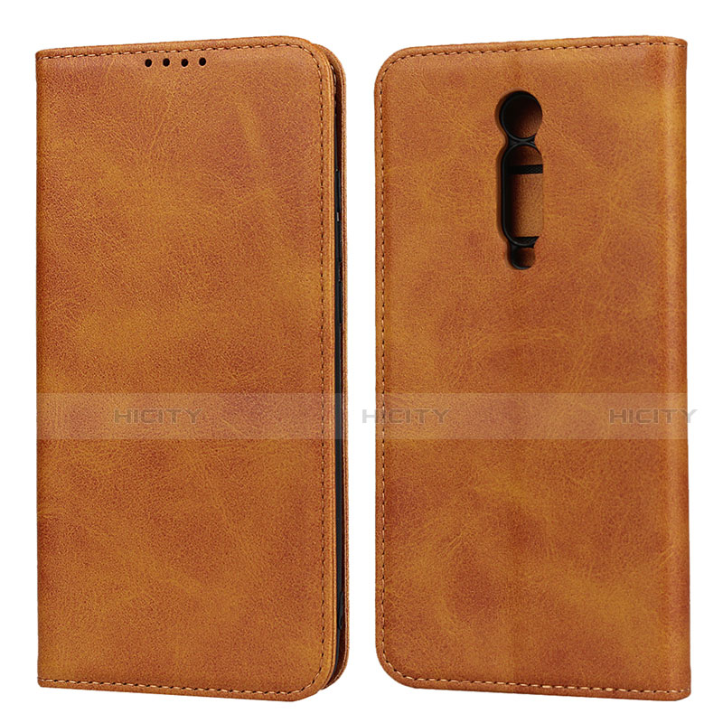 Coque Portefeuille Livre Cuir Etui Clapet T10 pour Xiaomi Redmi K20 Orange Plus