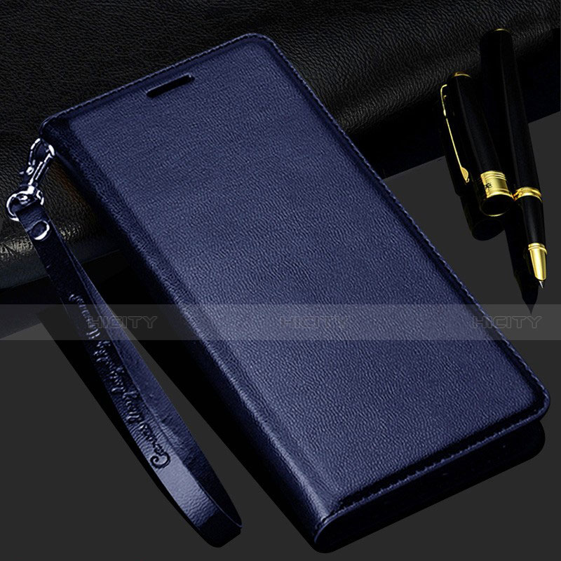Coque Portefeuille Livre Cuir Etui Clapet T11 pour Samsung Galaxy Note 20 5G Bleu Plus