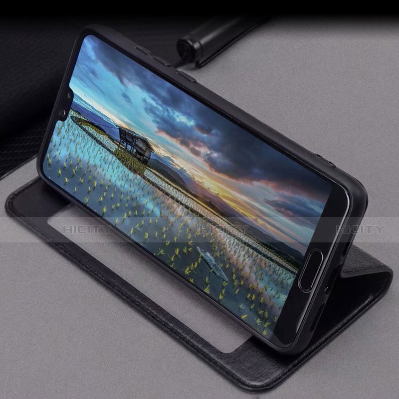 Coque Portefeuille Livre Cuir Etui Clapet T12 pour Huawei P20 Pro Plus