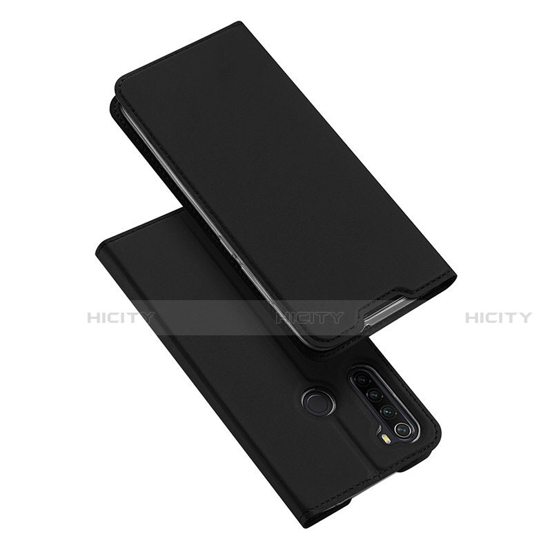 Coque Portefeuille Livre Cuir Etui Clapet T12 pour Xiaomi Redmi Note 8 Noir Plus
