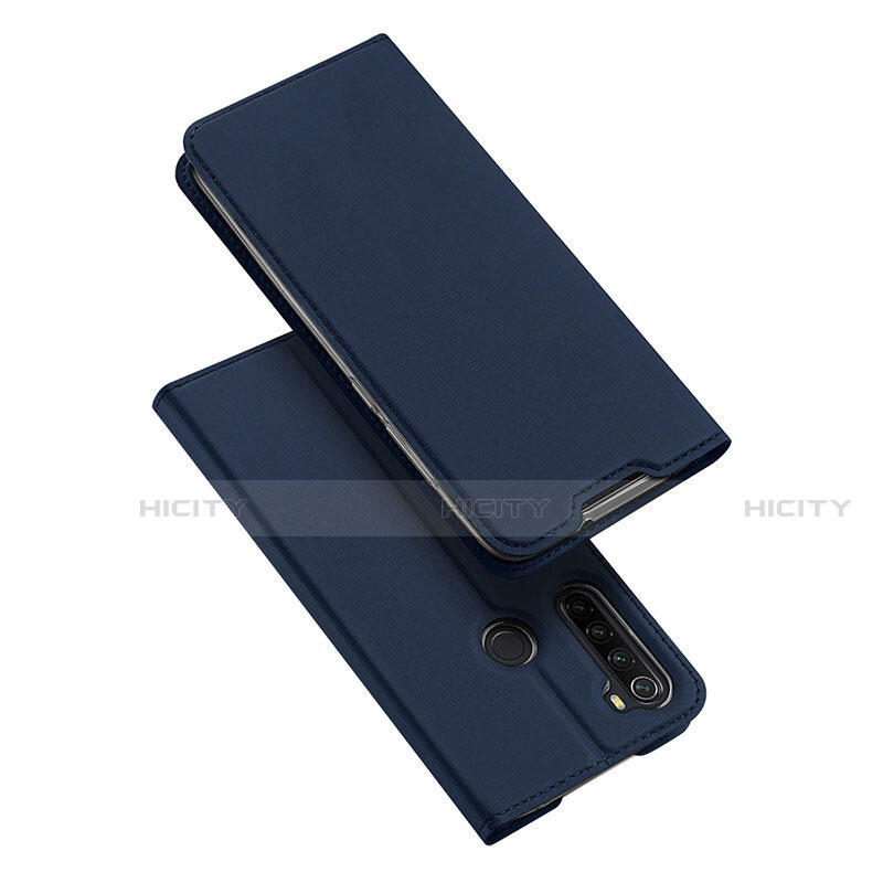 Coque Portefeuille Livre Cuir Etui Clapet T12 pour Xiaomi Redmi Note 8T Bleu Plus