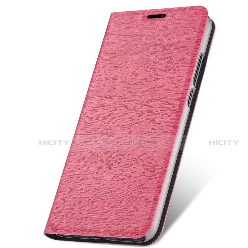 Coque Portefeuille Livre Cuir Etui Clapet T14 pour Huawei Nova 5 Pro Rose Plus
