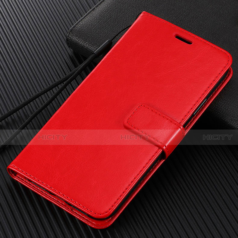 Coque Portefeuille Livre Cuir Etui Clapet T14 pour Xiaomi Mi Note 10 Pro Rouge Plus