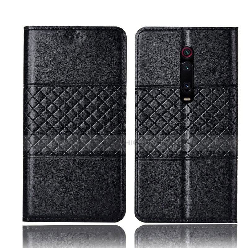 Coque Portefeuille Livre Cuir Etui Clapet T15 pour Xiaomi Mi 9T Noir Plus