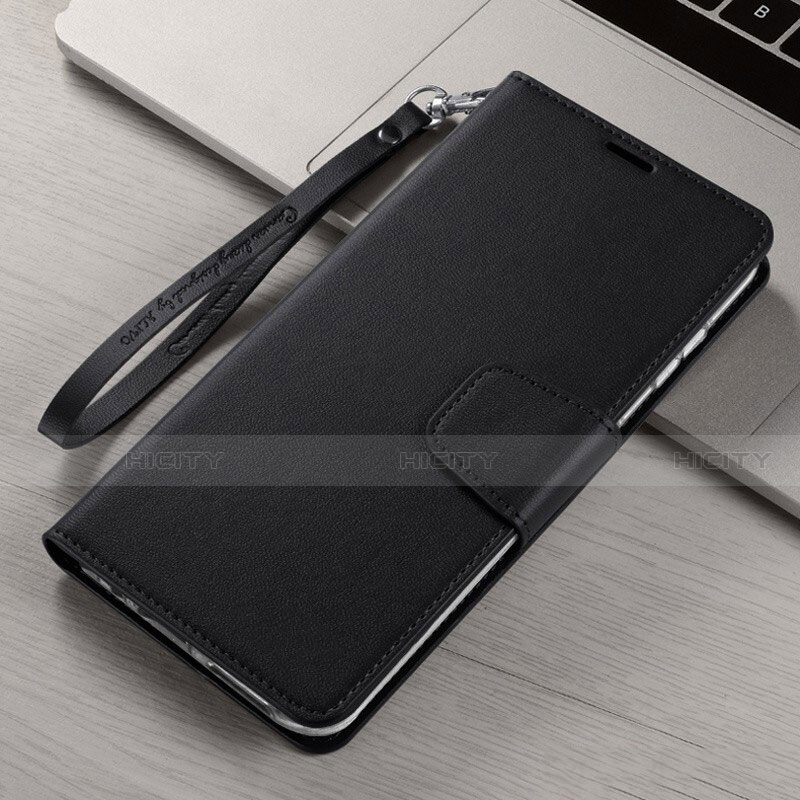 Coque Portefeuille Livre Cuir Etui Clapet T15 pour Xiaomi Mi Note 10 Pro Noir Plus