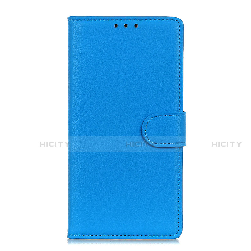 Coque Portefeuille Livre Cuir Etui Clapet T16 pour Samsung Galaxy Note 20 5G Bleu Ciel Plus
