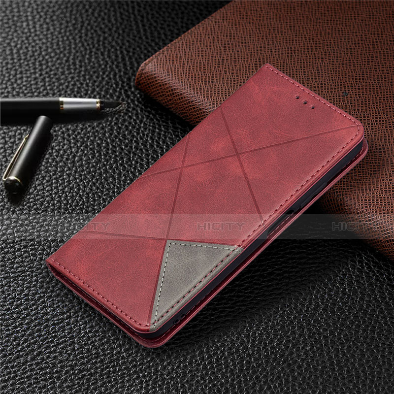 Coque Portefeuille Livre Cuir Etui Clapet T17 pour Xiaomi Poco M3 Rouge Plus