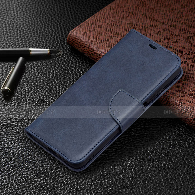 Coque Portefeuille Livre Cuir Etui Clapet T18 pour Xiaomi Poco M3 Bleu Plus