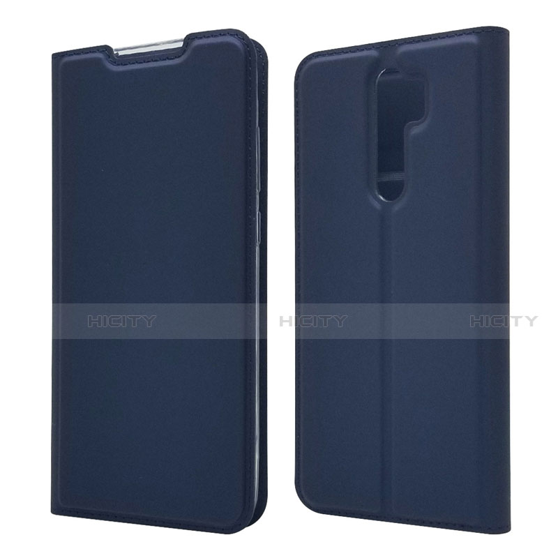 Coque Portefeuille Livre Cuir Etui Clapet T18 pour Xiaomi Redmi Note 8 Pro Bleu Plus