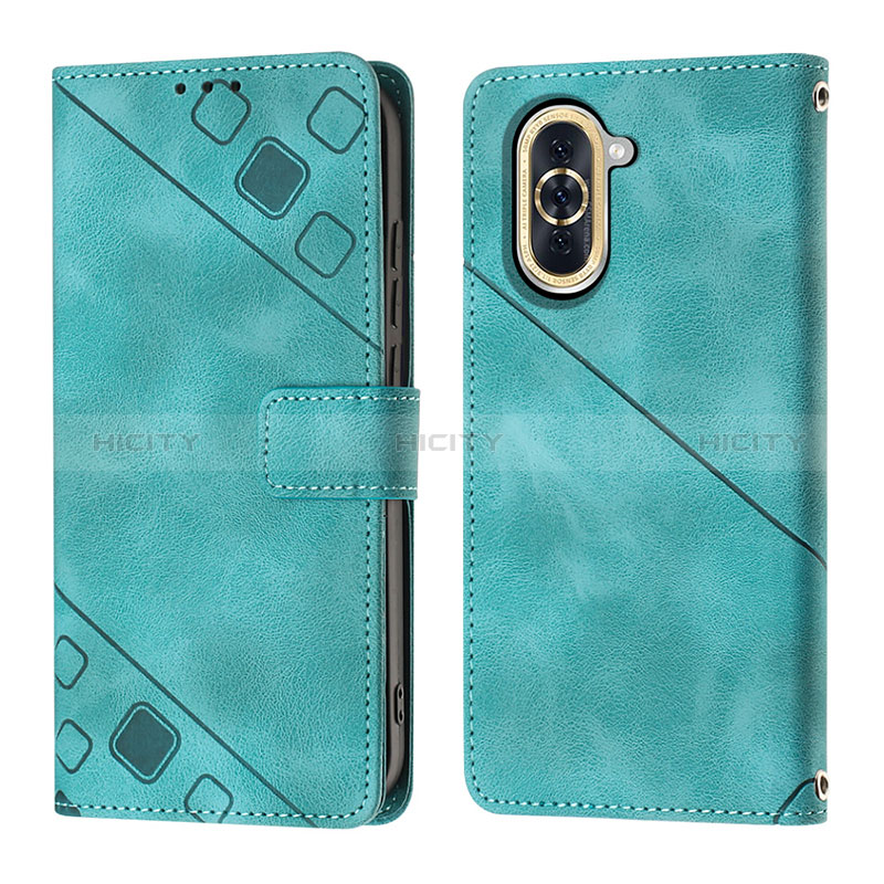 Coque Portefeuille Livre Cuir Etui Clapet Y01B pour Huawei Nova 10 Pro Vert Plus