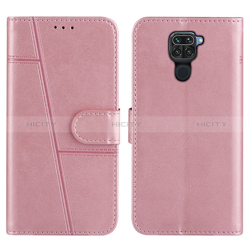 Coque Portefeuille Livre Cuir Etui Clapet Y01X pour Xiaomi Redmi Note 9 Or Rose Plus