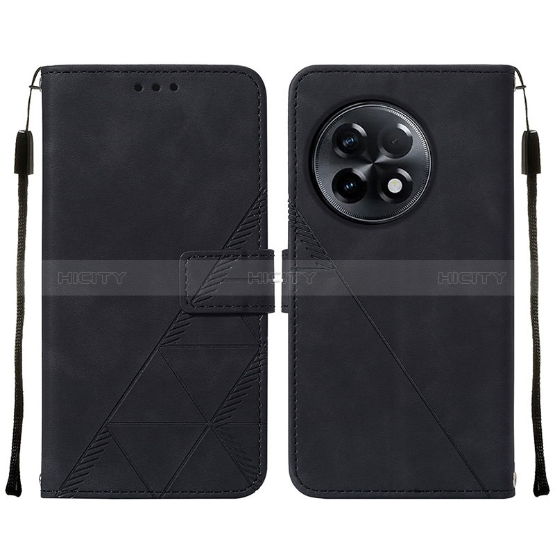 Coque Portefeuille Livre Cuir Etui Clapet Y02B pour OnePlus 11R 5G Noir Plus