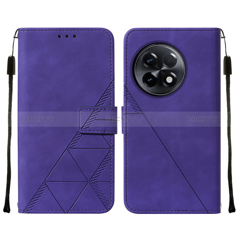 Coque Portefeuille Livre Cuir Etui Clapet Y02B pour OnePlus Ace 2 5G Violet Plus