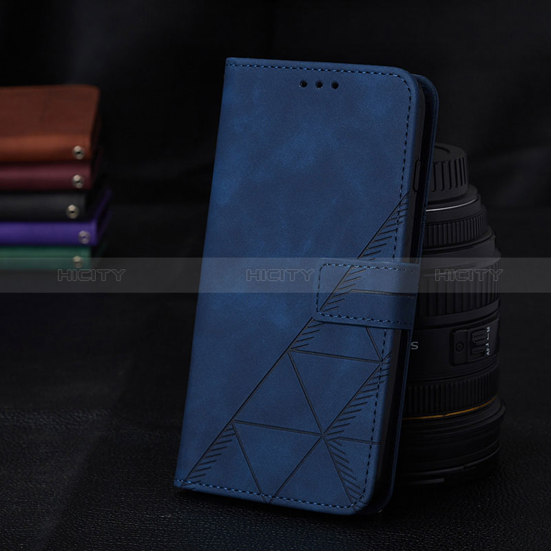 Coque Portefeuille Livre Cuir Etui Clapet Y02B pour Samsung Galaxy A02s Bleu Plus