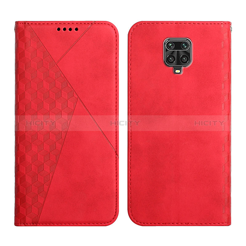 Coque Portefeuille Livre Cuir Etui Clapet Y02X pour Xiaomi Redmi Note 9 Pro Rouge Plus